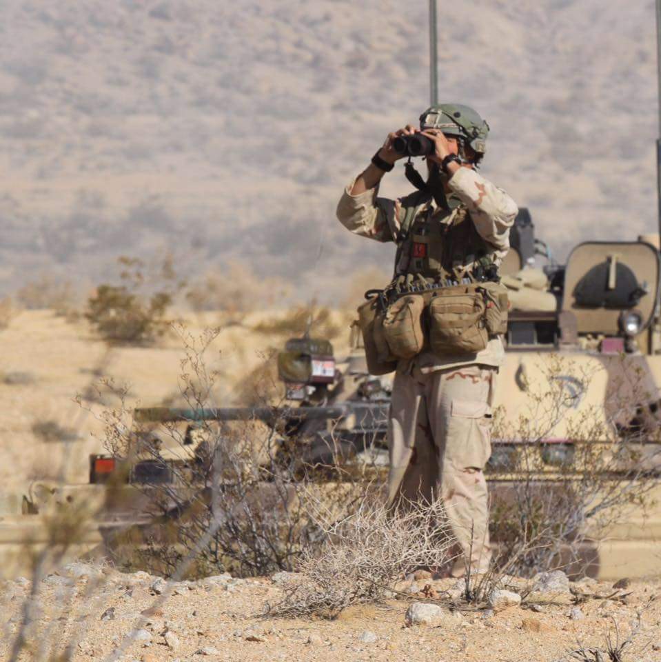 The author during the fight to hold the point of penetration open for Sinister MIBN (Photo courtesy of 11th ACR PAO Office)